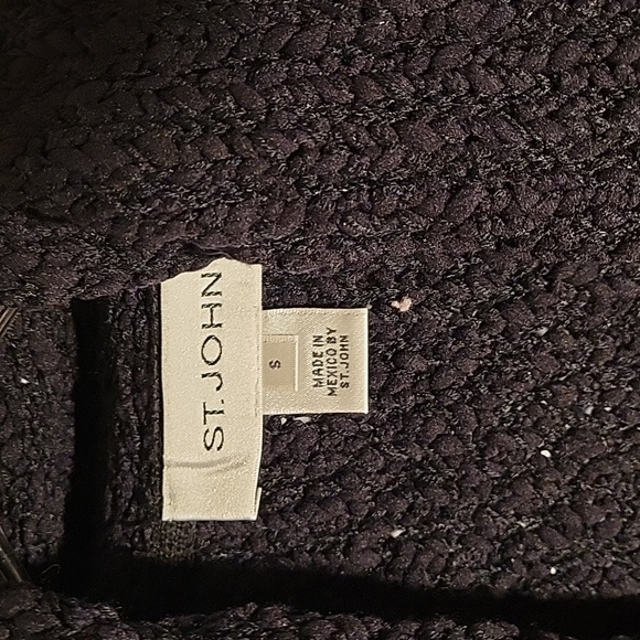 St. John black cardigen, size small - Picture 3 of 4